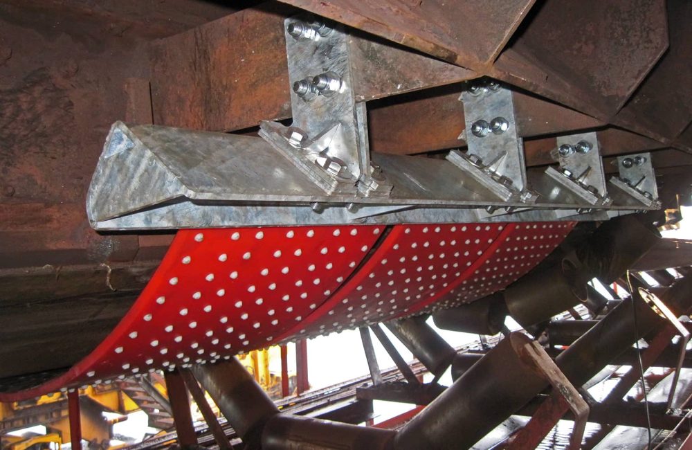 AUGES DE RECEPTION ANTICHOCS FLEXAL - montage suspendu au chassis
